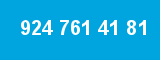 924 761 41 81 924 761 41 81